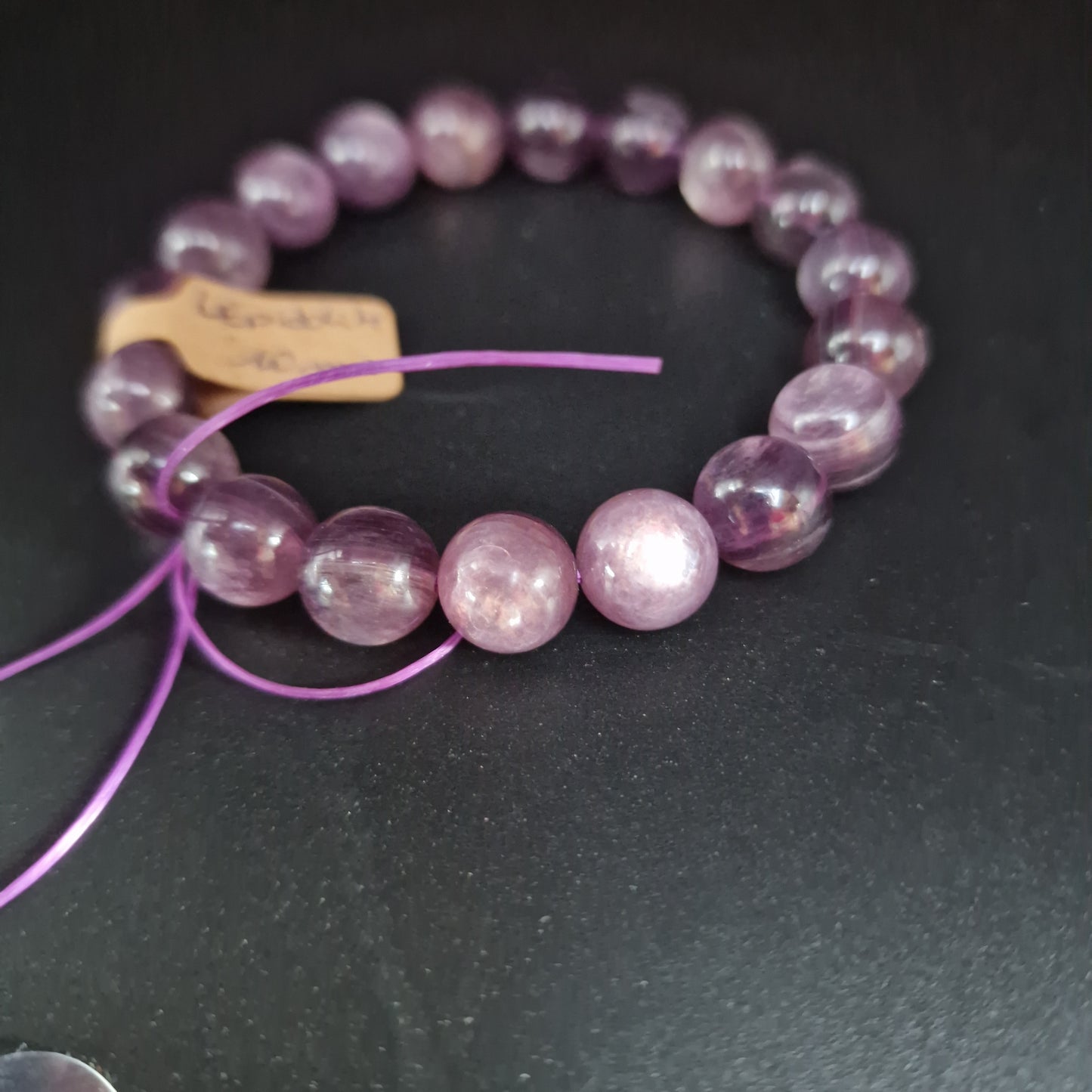 Bracelets lepidolite violet 10mm - Mylithovox 