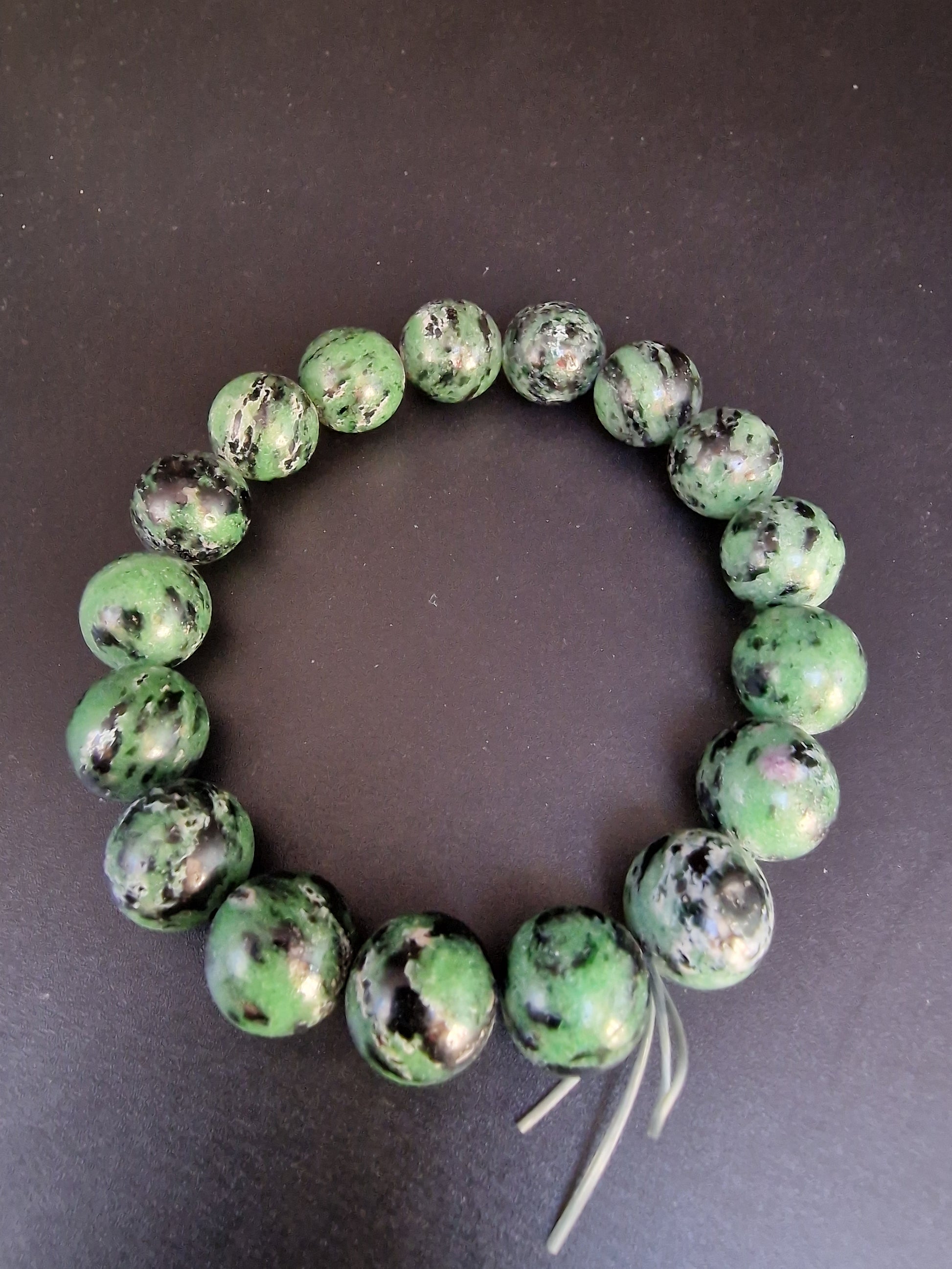 Bracelets rubis zoisite 12mm - Mylithovox 