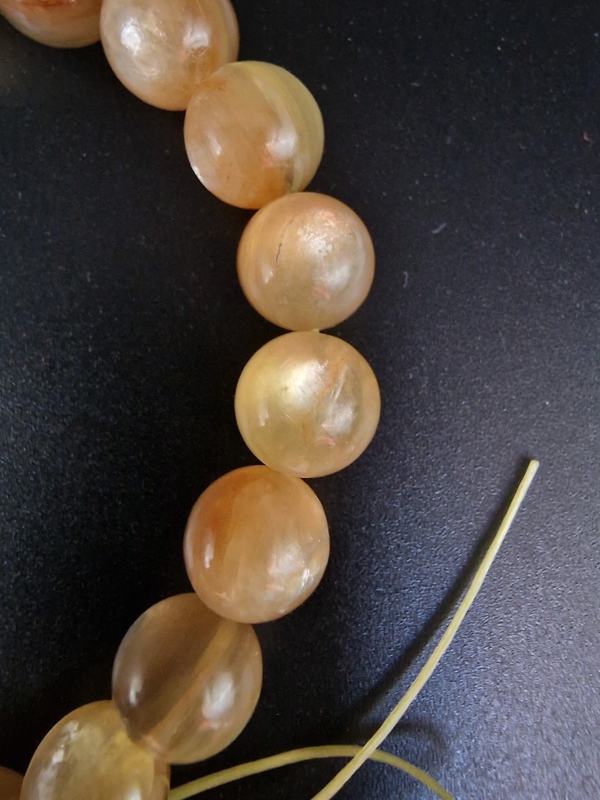 Bracelets lepidolite jaune 8mm - Mylithovox 